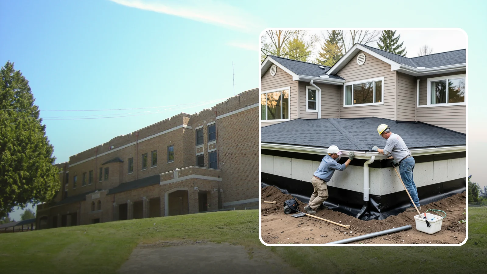 Below-Grade Waterproofing in Maple Valley, King County, WA - Protecting foundation walls and floors that sit below ground from hydrostatic pressure and seepage.