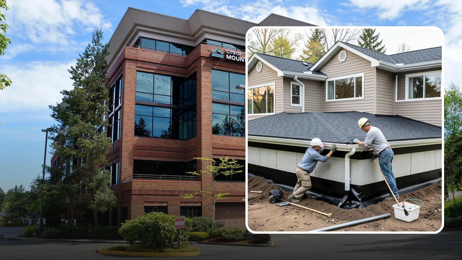 Below-Grade Waterproofing in Mountlake Terrace, Snohomish County, WA - Protecting foundation walls and floors that sit below ground from hydrostatic pressure and seepage.