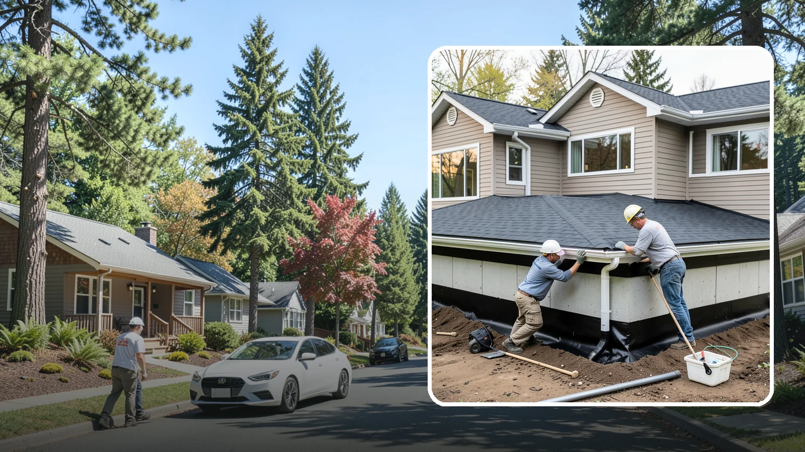 Below-Grade Waterproofing in Orting, Pierce County, WA - Protecting foundation walls and floors that sit below ground from hydrostatic pressure and seepage.