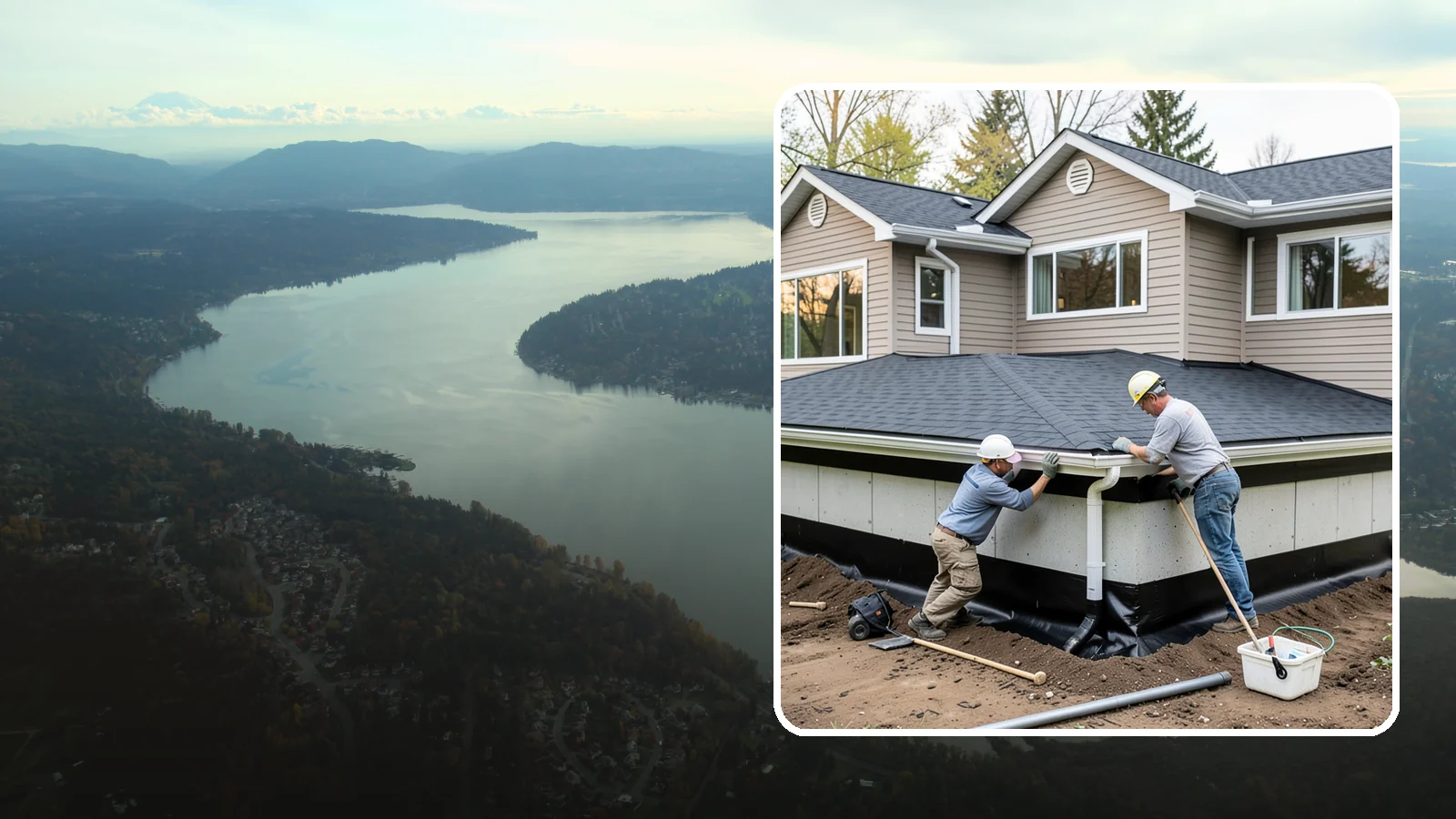 Below-Grade Waterproofing in Sammamish, King County, WA - Protecting foundation walls and floors that sit below ground from hydrostatic pressure and seepage.