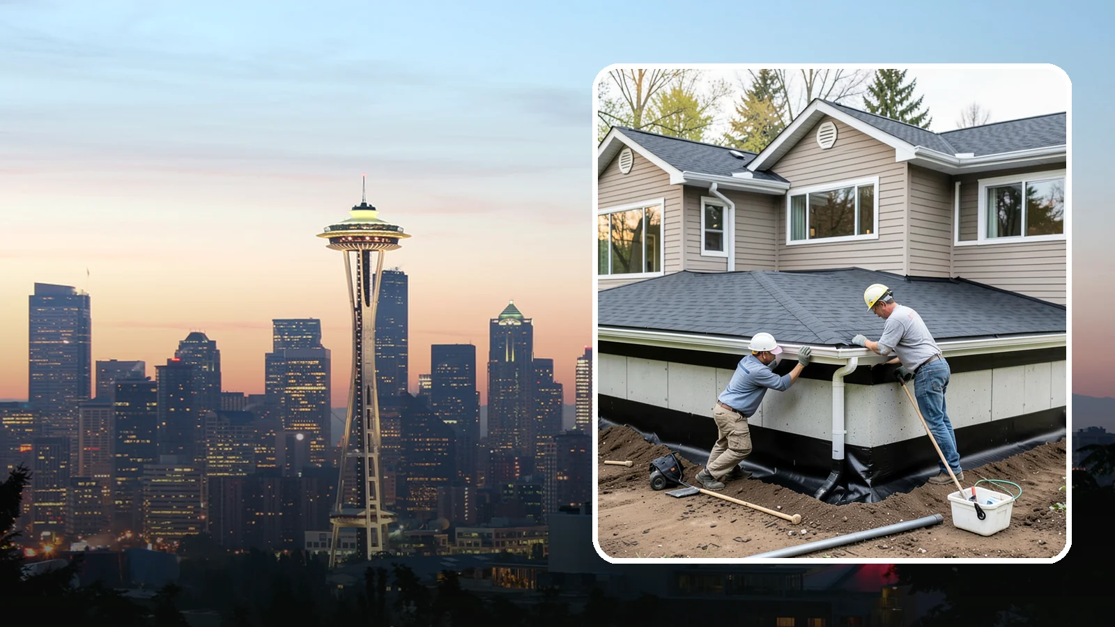 Below-Grade Waterproofing in Seattle, King County, WA - Protecting foundation walls and floors that sit below ground from hydrostatic pressure and seepage.