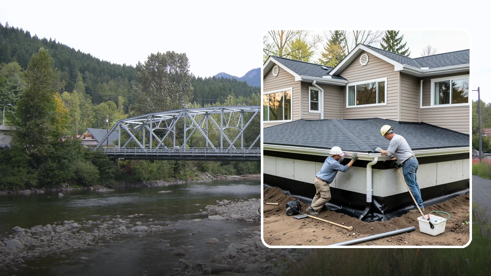 Below-Grade Waterproofing in Skykomish, King County, WA - Protecting foundation walls and floors that sit below ground from hydrostatic pressure and seepage.