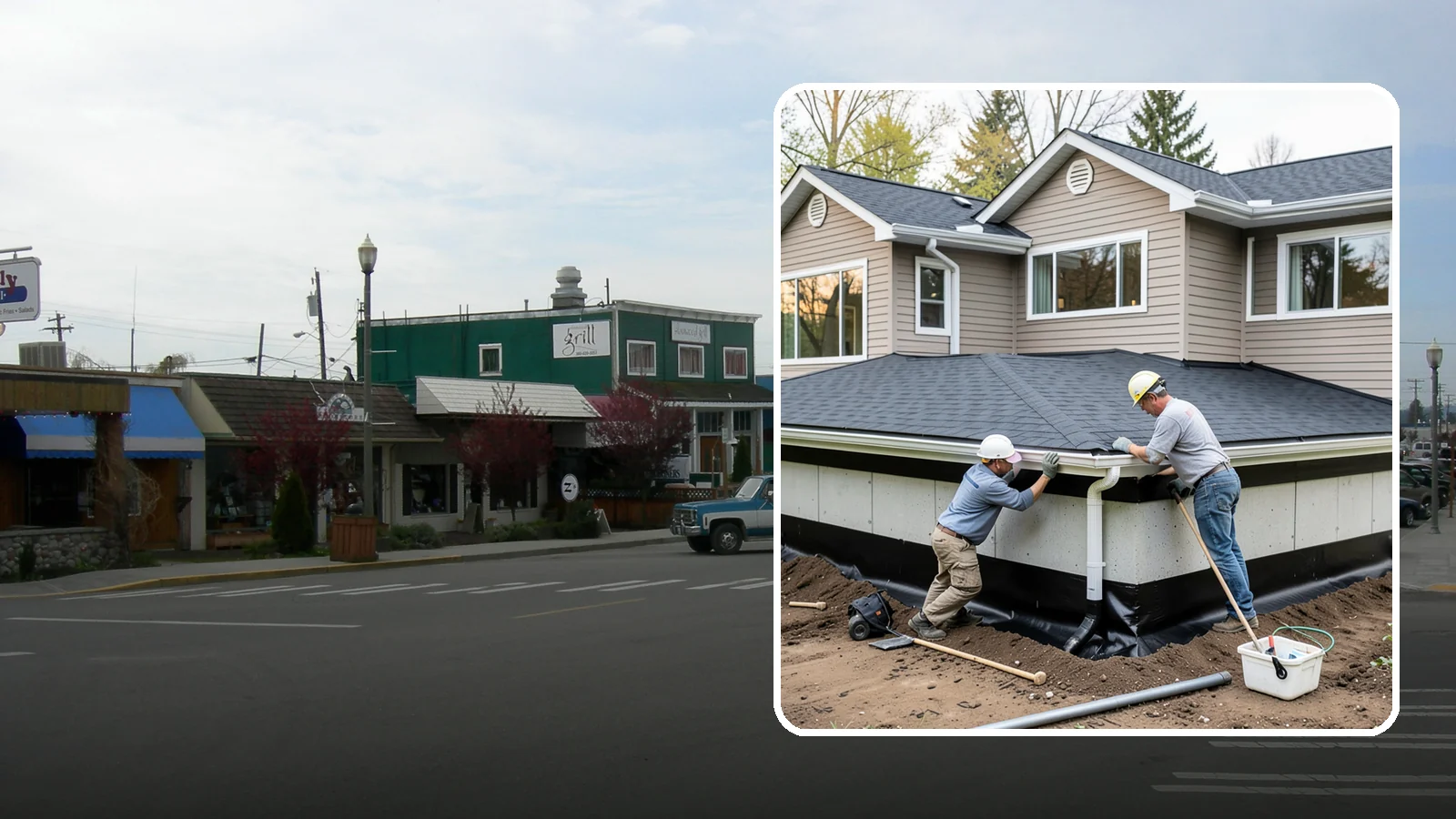 Below-Grade Waterproofing in Stanwood, Snohomish County, WA - Protecting foundation walls and floors that sit below ground from hydrostatic pressure and seepage.