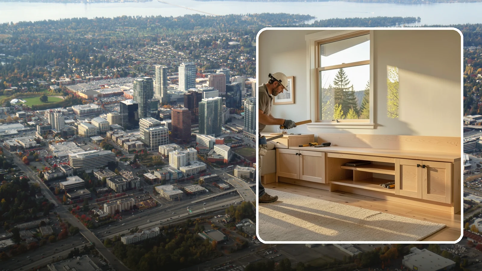 Bench Seat Construction in Bellevue, King County, WA - Sturdy built-in bench seating that adds comfortable, space-smart seating with storage where you need it.