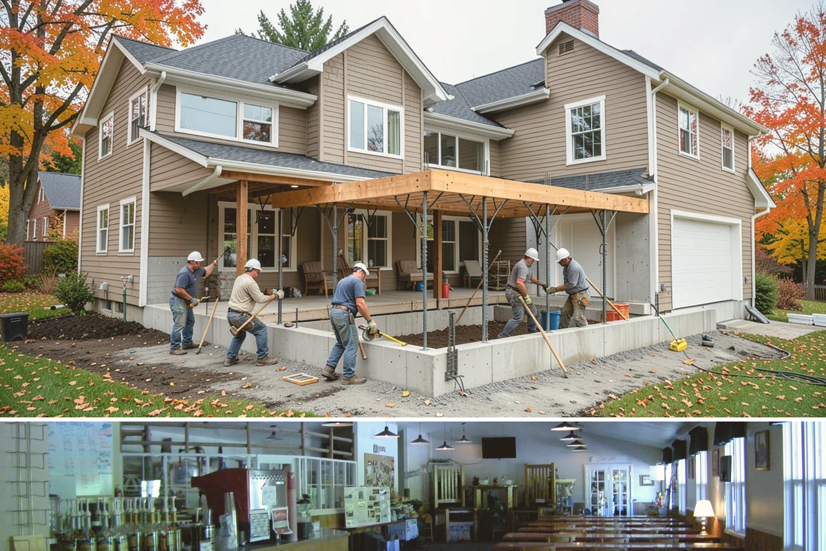 Bench Seat Construction in Black Diamond, King County, WA - Bench construction is interior work that fits any season.