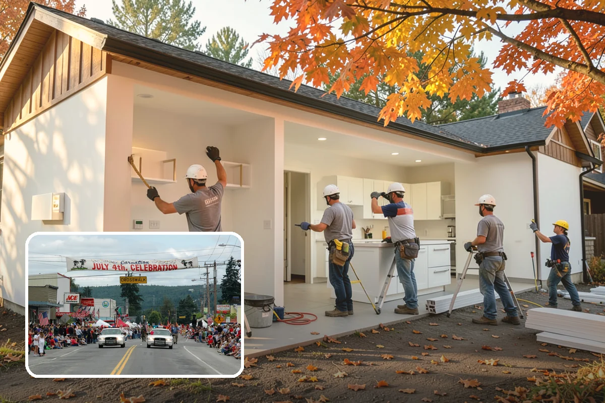 Bench Seat Construction in Carnation, King County, WA - Space-efficient seating for busy areas