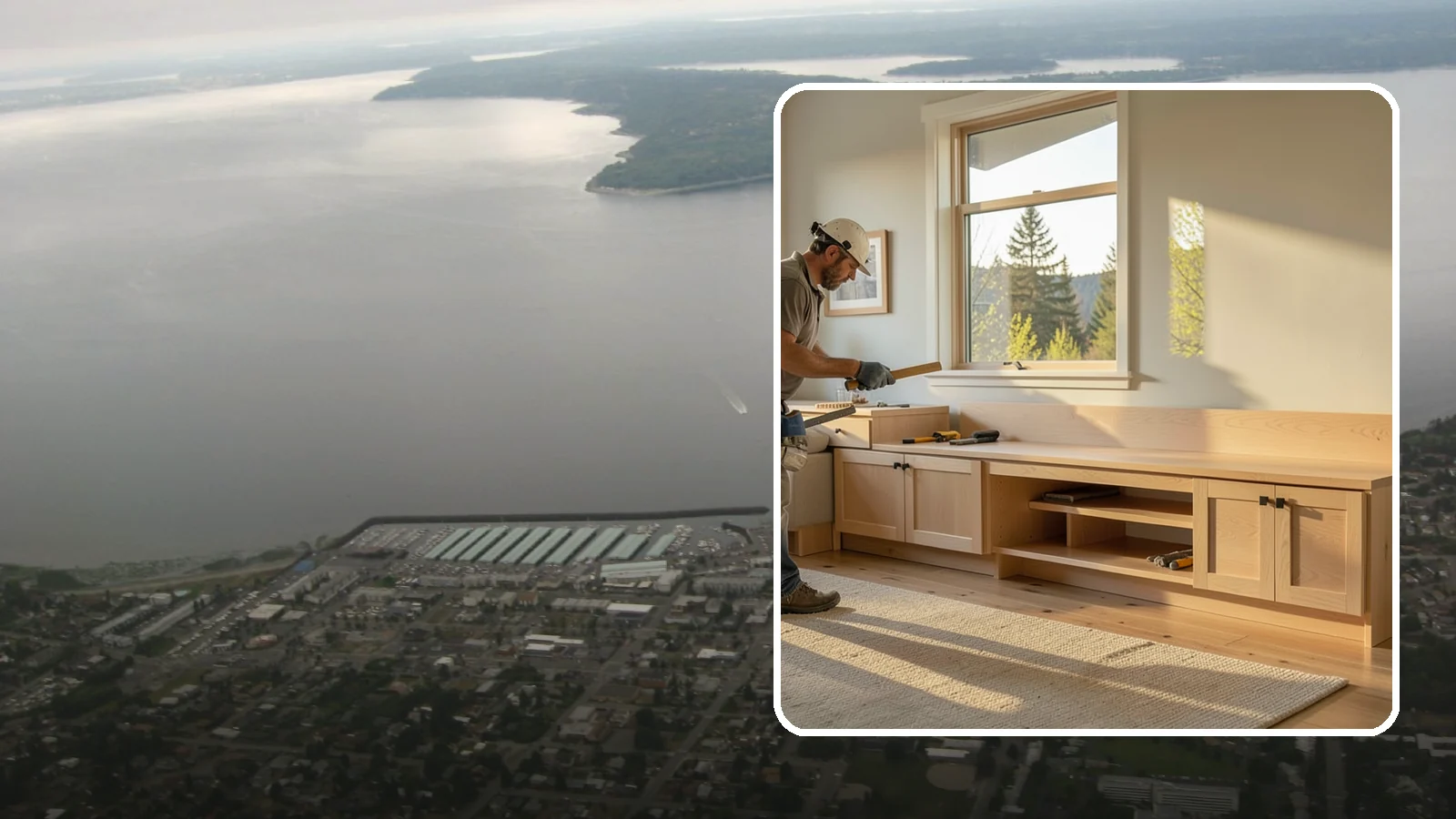 Bench Seat Construction in Des Moines, King County, WA - Sturdy built-in bench seating that adds comfortable, space-smart seating with storage where you need it.