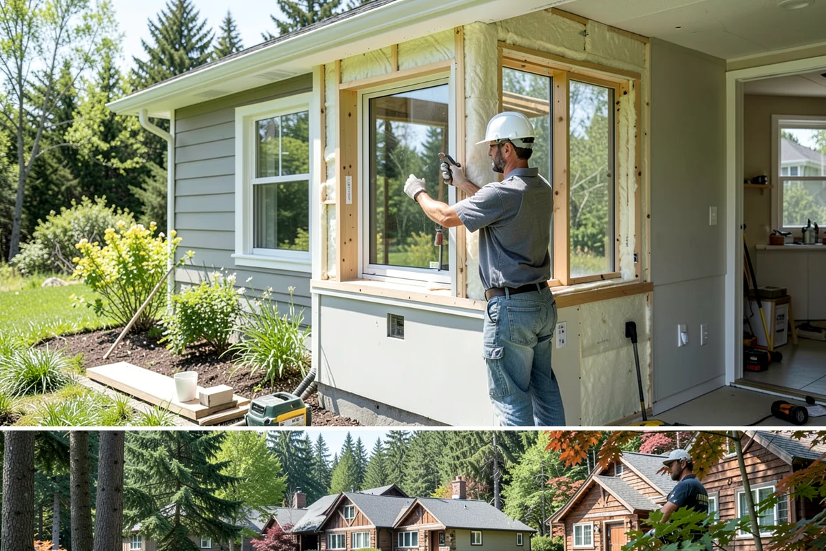 Bench Seat Construction in Edgewood, Pierce County, WA - Bench construction is interior work that fits any season.