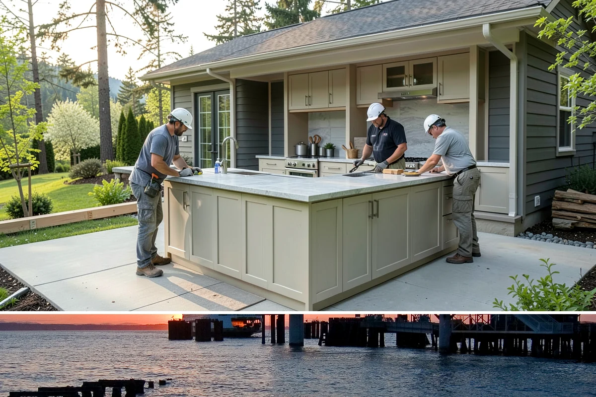 Bench Seat Construction in Edmonds, Snohomish County, WA - Bench construction is interior work that fits any season.