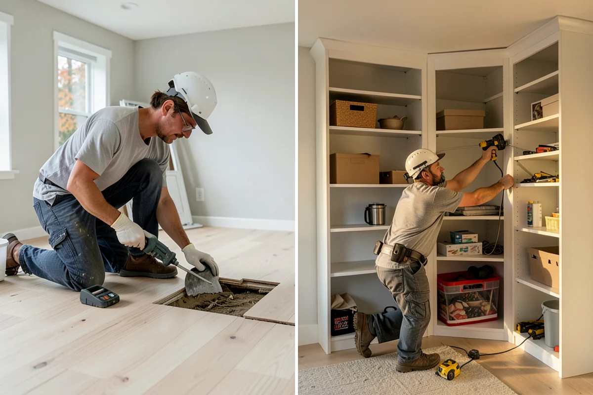 Bench Seat Construction in Federal Way, King County, WA - Plan the bench length, depth, and storage style