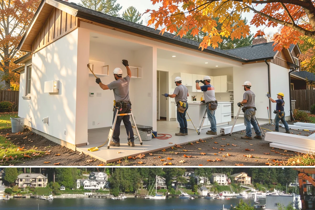 Bench Seat Construction in Gig Harbor, Pierce County, WA - Bench construction is interior work that fits any season.
