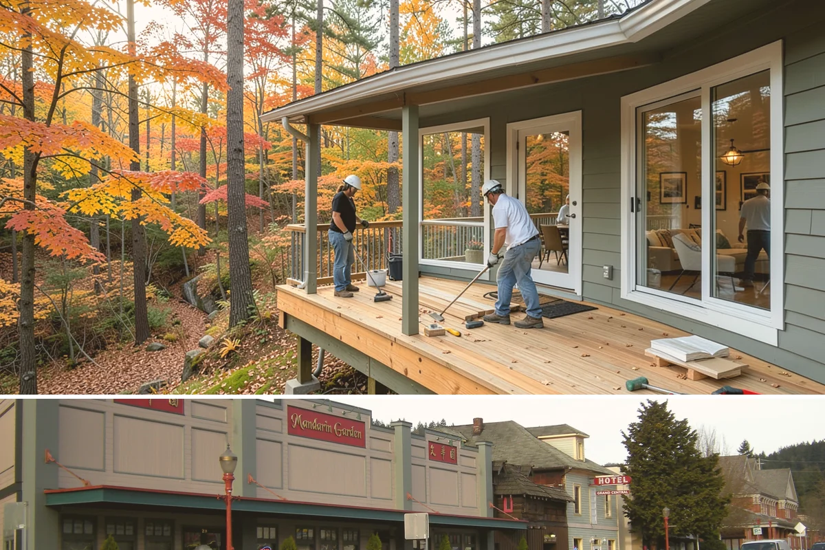Bench Seat Construction in Issaquah, King County, WA - Bench construction is interior work that fits any season.
