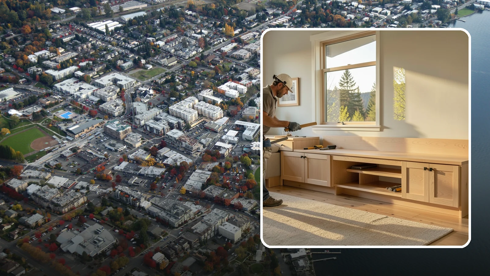 Bench Seat Construction in Kirkland, King County, WA - Sturdy built-in bench seating that adds comfortable, space-smart seating with storage where you need it.