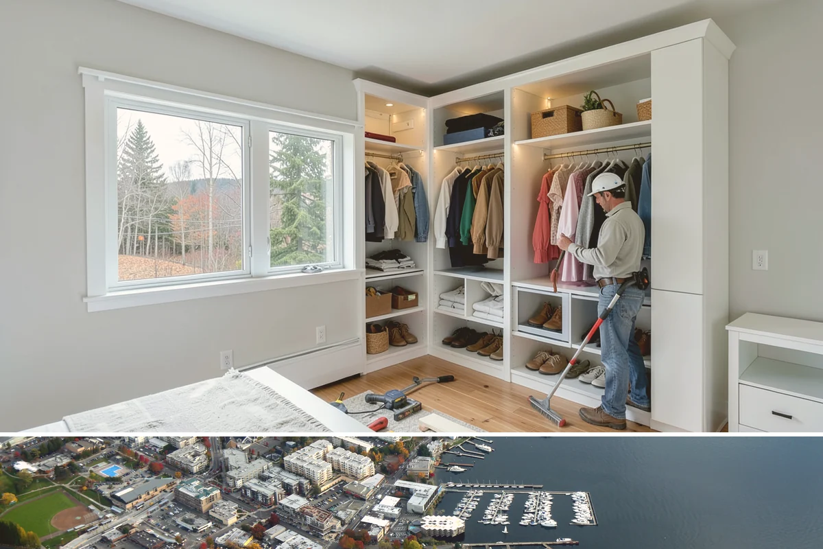 Bench Seat Construction in Kirkland, King County, WA - Bench construction is interior work that fits any season.