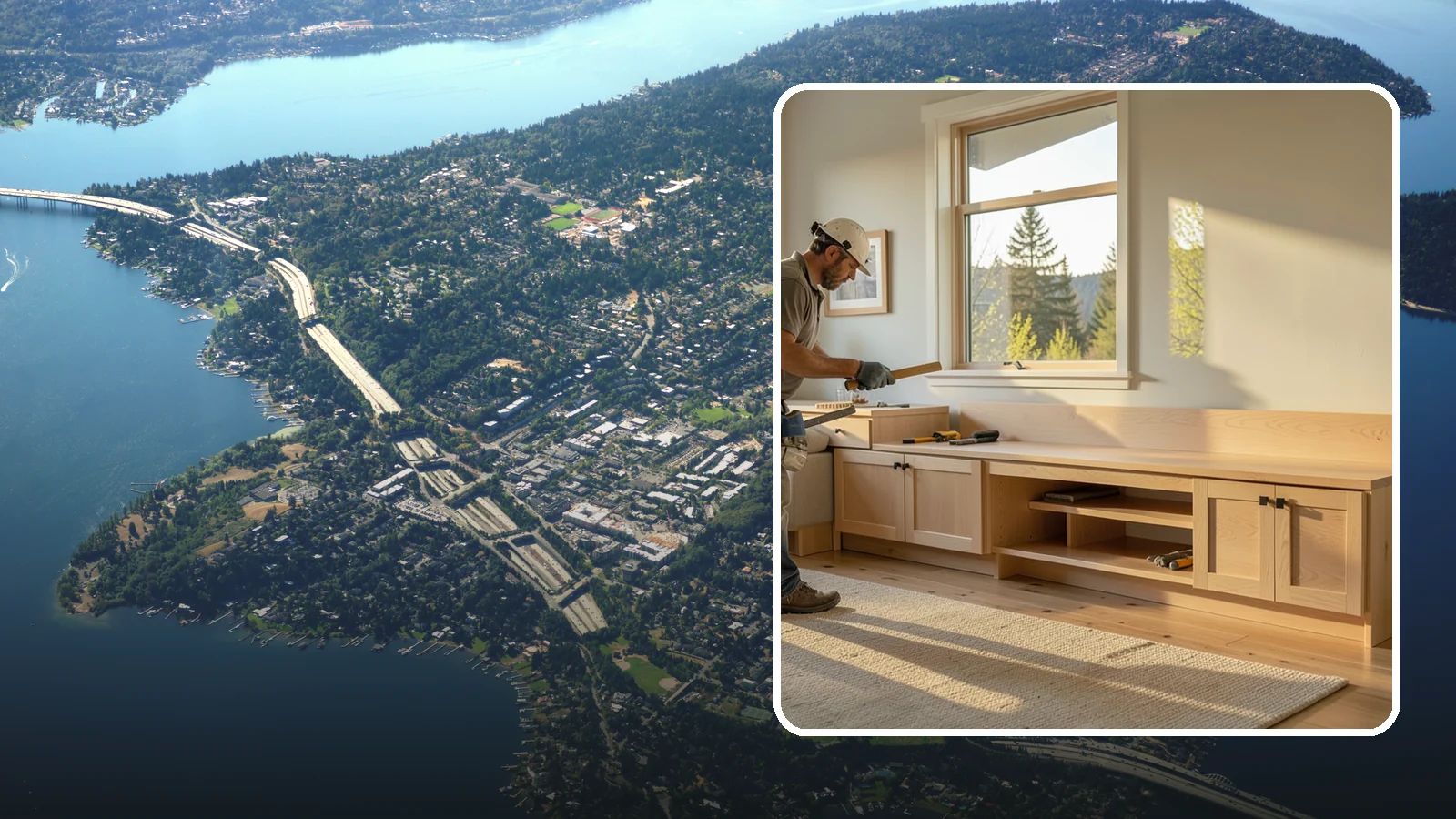 Bench Seat Construction in Mercer Island, King County, WA - Sturdy built-in bench seating that adds comfortable, space-smart seating with storage where you need it.