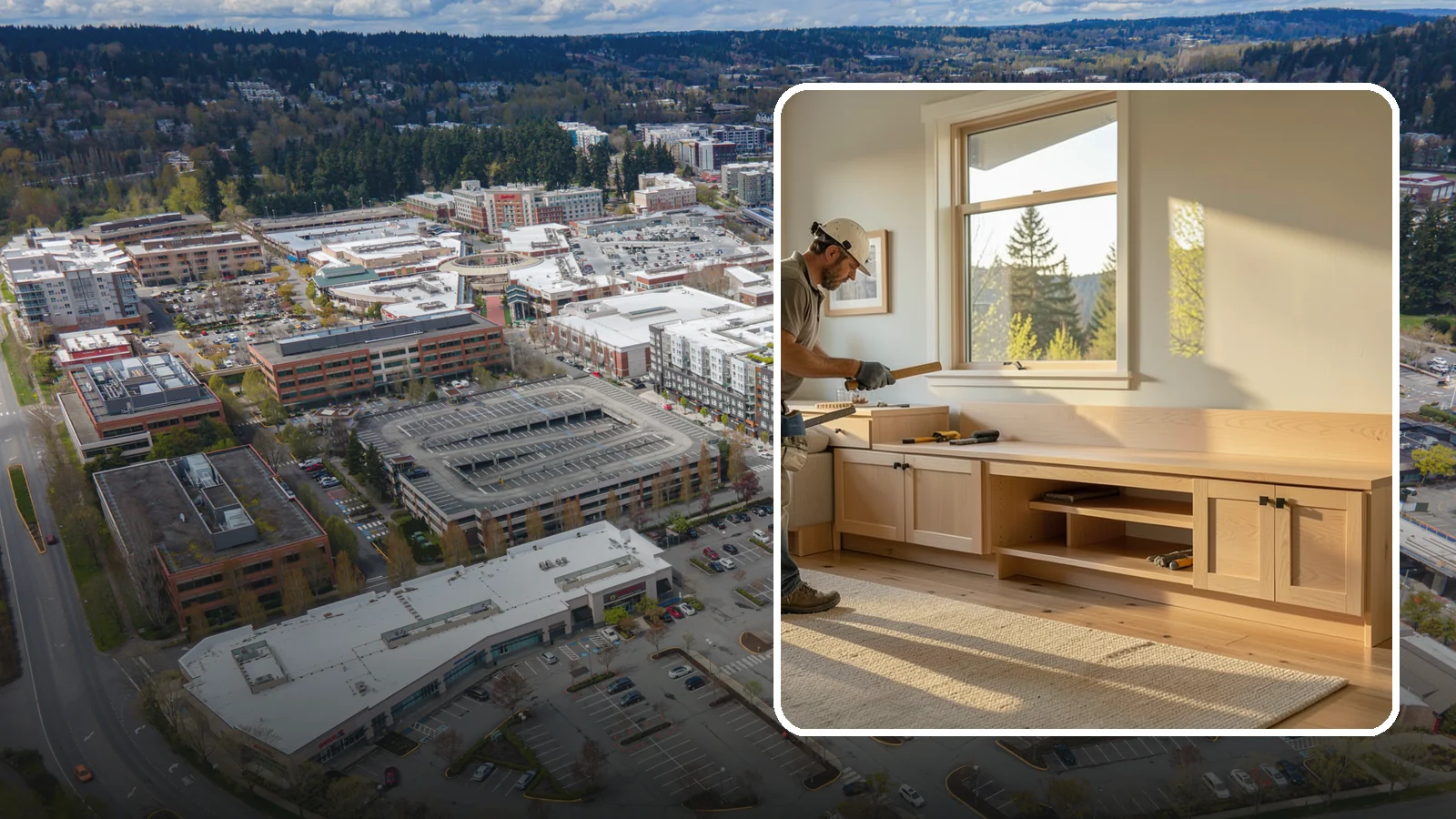 Bench Seat Construction in Redmond, King County, WA - Sturdy built-in bench seating that adds comfortable, space-smart seating with storage where you need it.