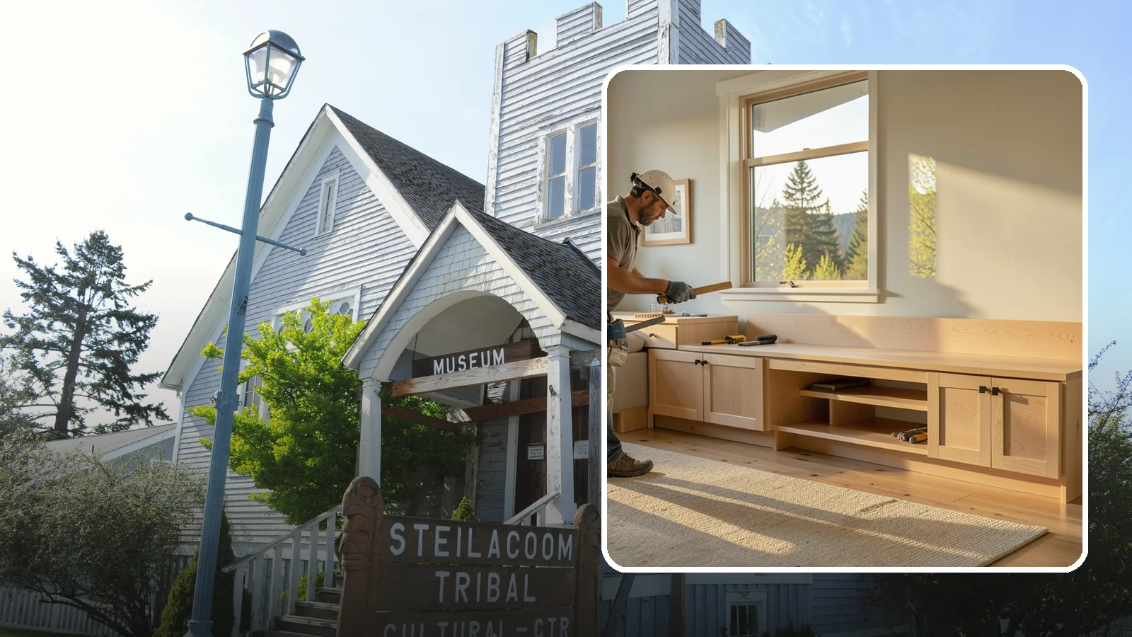 Bench Seat Construction in Steilacoom, Pierce County, WA - Sturdy built-in bench seating that adds comfortable, space-smart seating with storage where you need it.