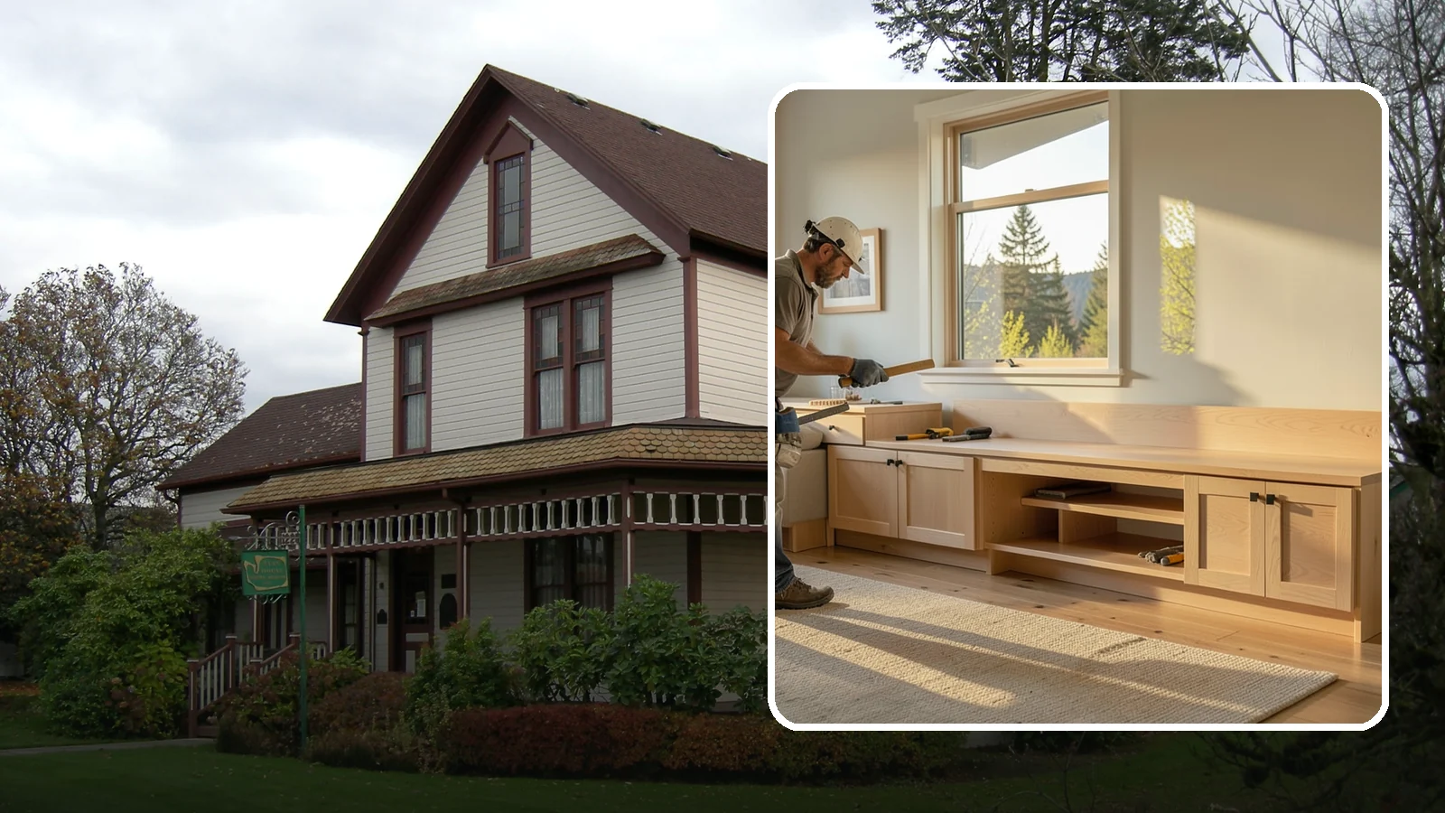 Bench Seat Construction in Sumner, Pierce County, WA - Sturdy built-in bench seating that adds comfortable, space-smart seating with storage where you need it.