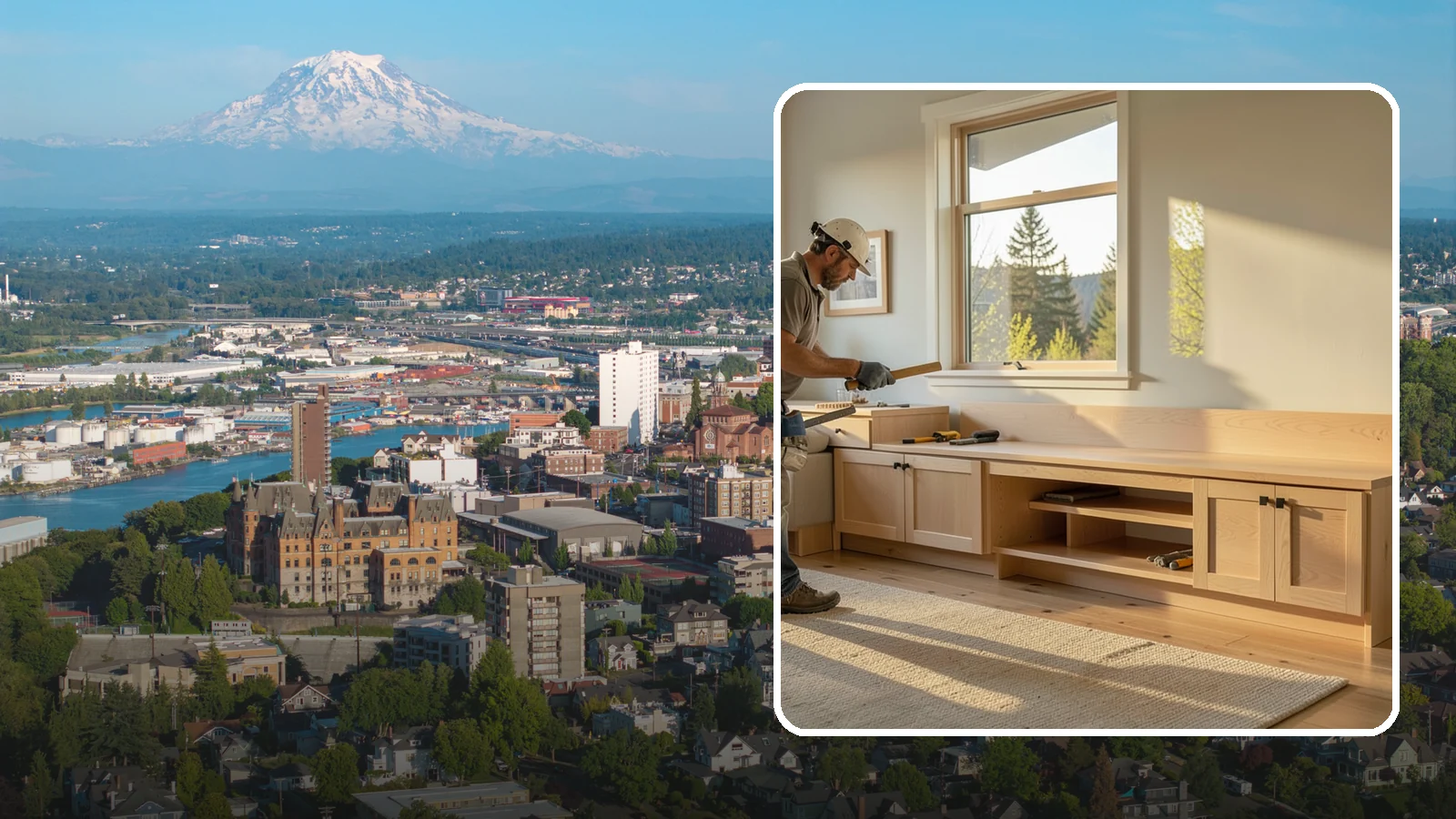 Bench Seat Construction in Tacoma, Pierce County, WA - Sturdy built-in bench seating that adds comfortable, space-smart seating with storage where you need it.