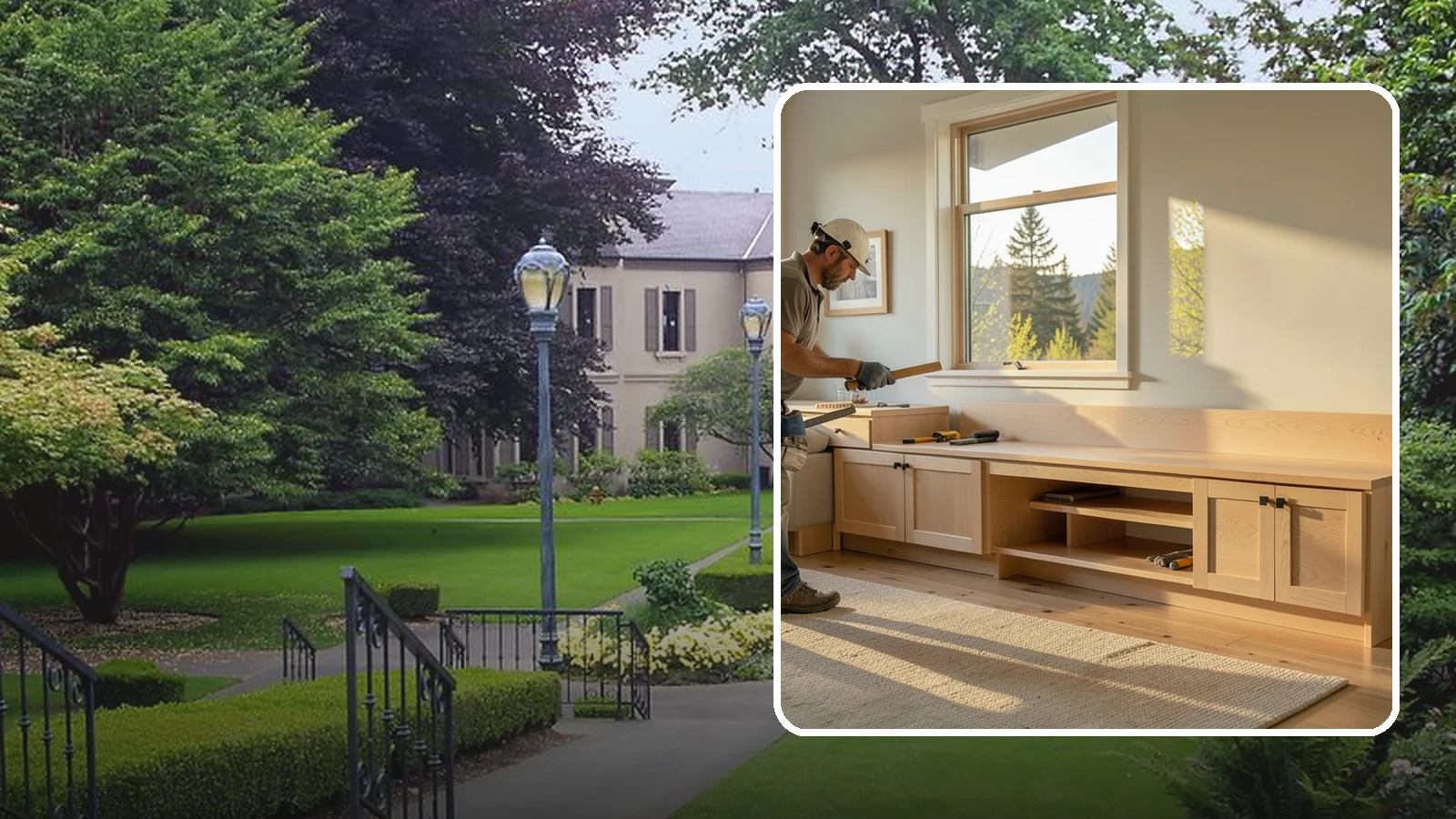 Bench Seat Construction in Woodinville, King County, WA - Sturdy built-in bench seating that adds comfortable, space-smart seating with storage where you need it.