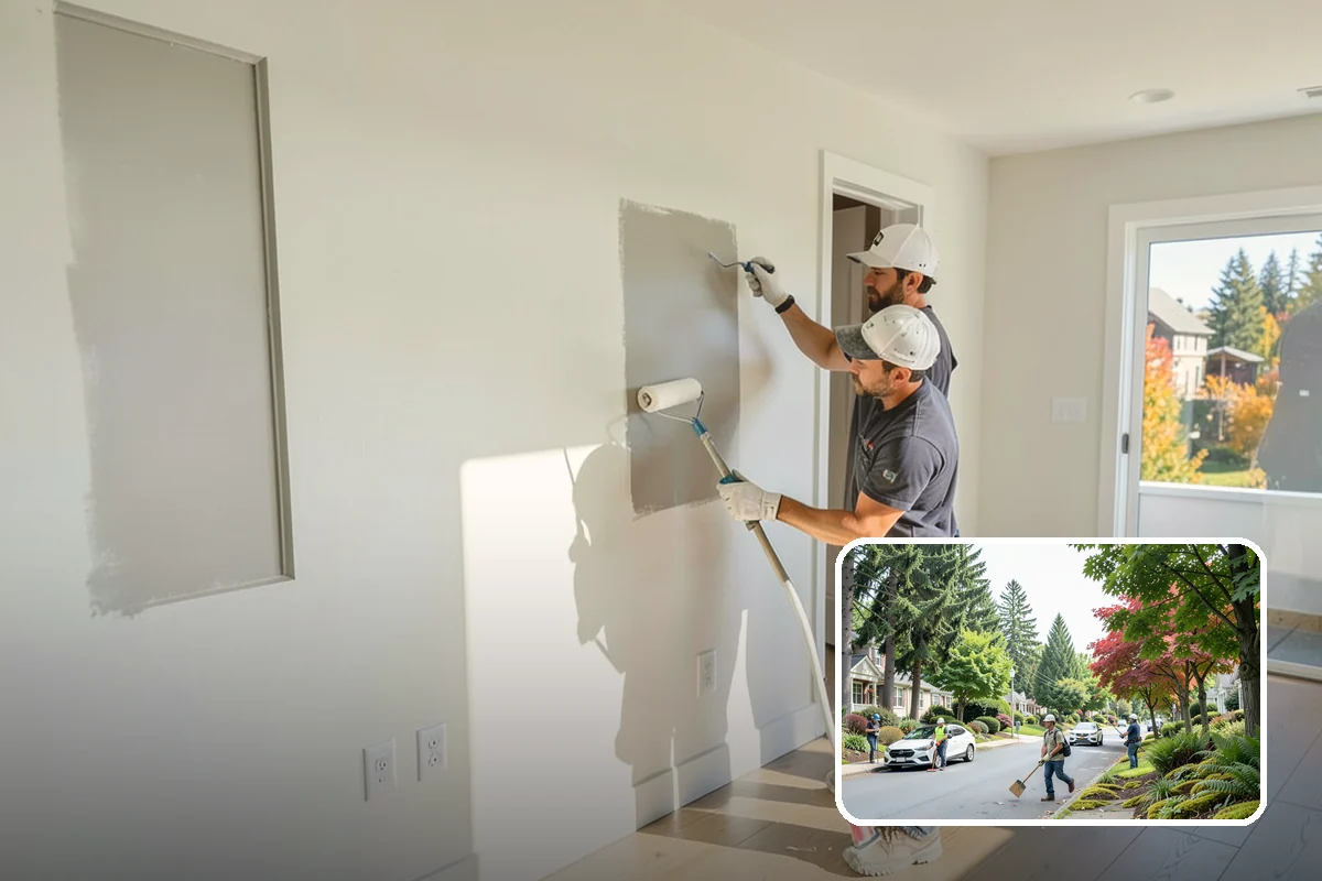 Beverage Station Installation in Beaux Arts Village, King County, WA - Dedicated space that keeps guests out of the work zone