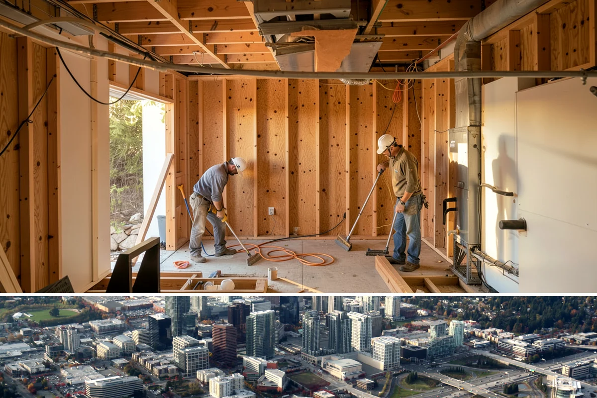 Beverage Station Installation in Bellevue, King County, WA - Adding utilities makes spring or an active remodel window the ideal time to build a beverage station.