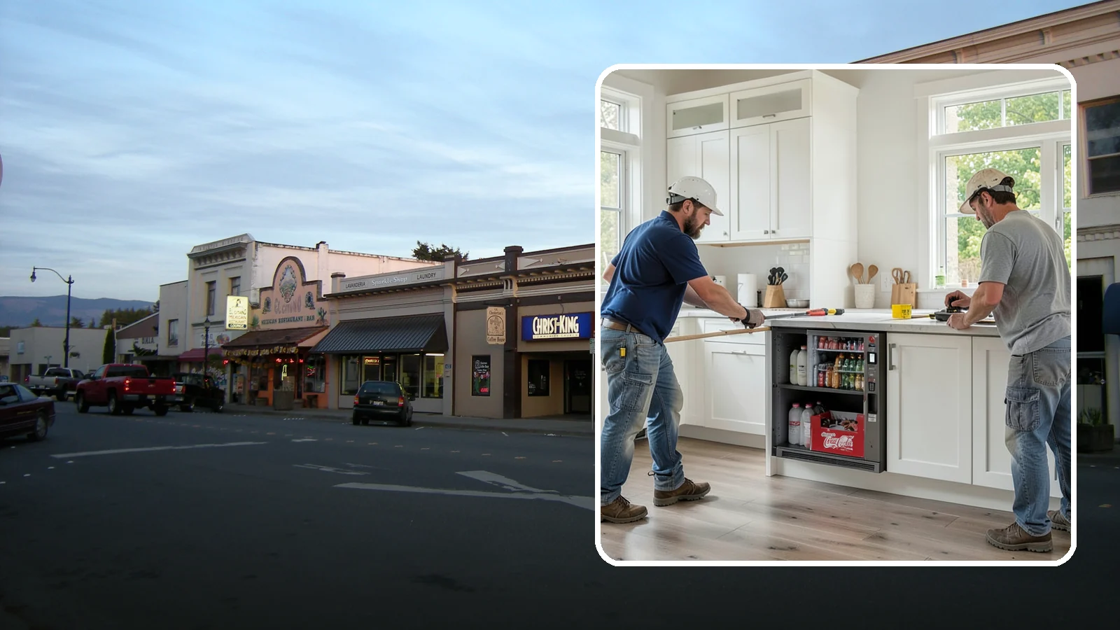 Beverage Station Installation in Burlington, Skagit County, WA - Creating a dedicated beverage station with counter space, storage, and often a small sink or fridge for drinks.