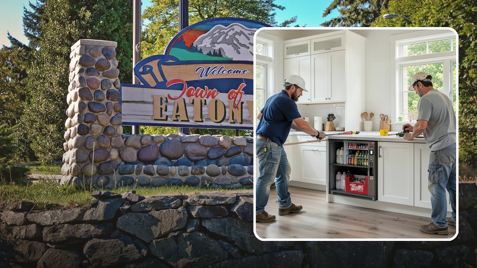 Beverage Station Installation in Eatonville, Pierce County, WA - Creating a dedicated beverage station with counter space, storage, and often a small sink or fridge for drinks.