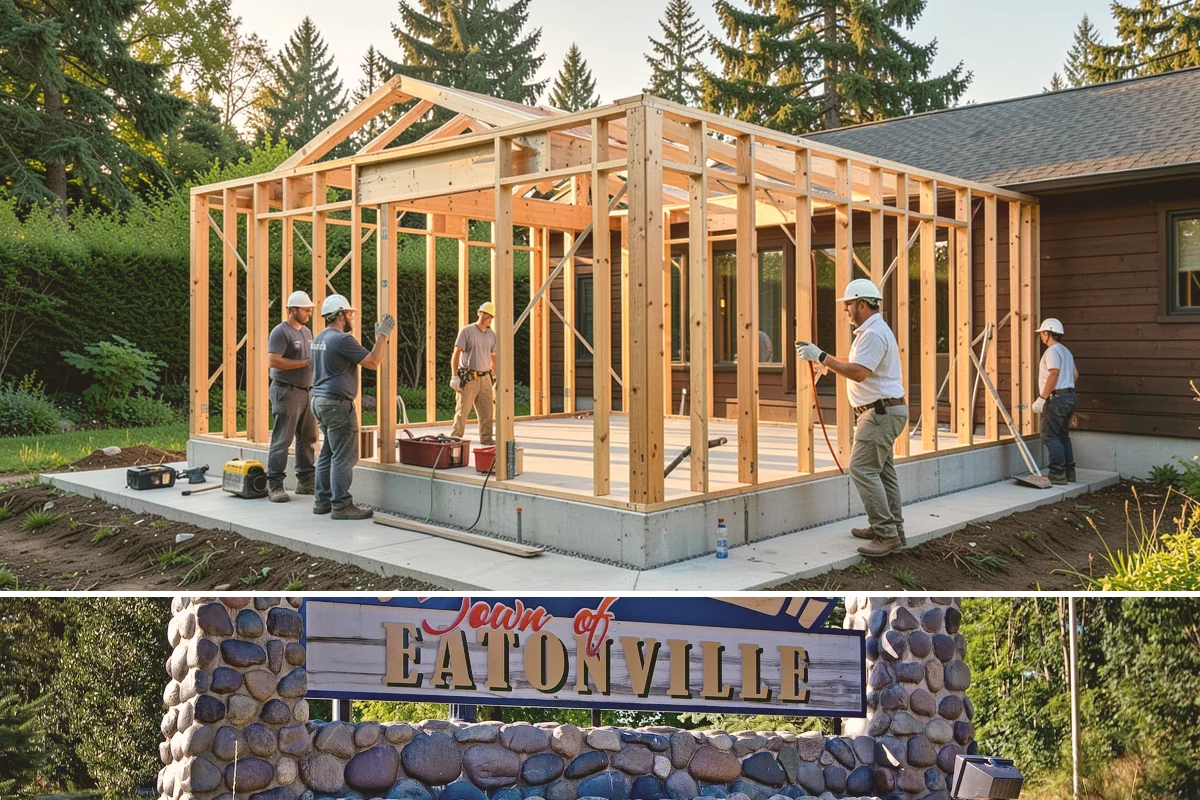 Beverage Station Installation in Eatonville, Pierce County, WA - Adding utilities makes spring or an active remodel window the ideal time to build a beverage station.