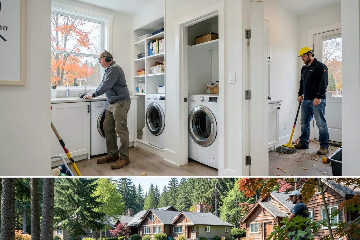 Beverage Station Installation in Edgewood, Pierce County, WA - Adding utilities makes spring or an active remodel window the ideal time to build a beverage station.