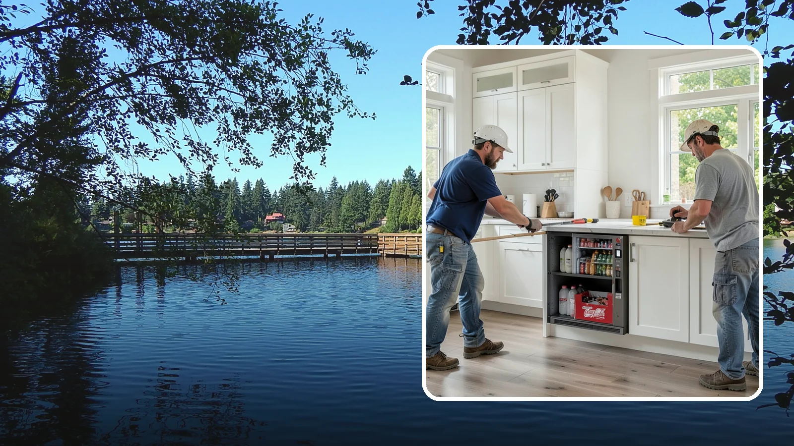 Beverage Station Installation in Federal Way, King County, WA - Creating a dedicated beverage station with counter space, storage, and often a small sink or fridge for drinks.
