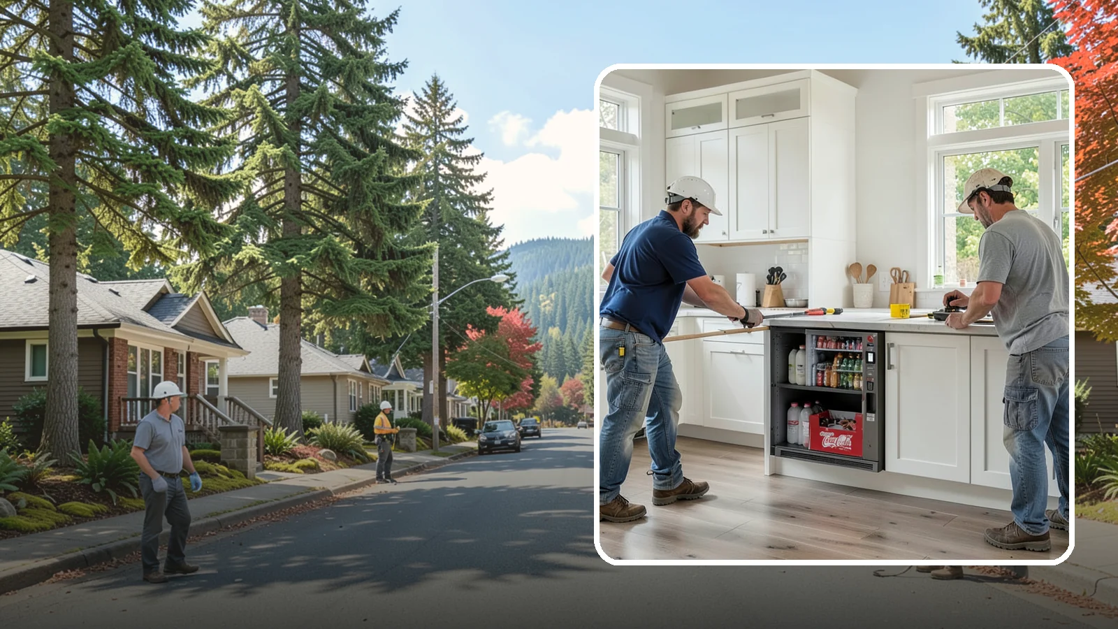 Beverage Station Installation in Hunts Point, King County, WA - Creating a dedicated beverage station with counter space, storage, and often a small sink or fridge for drinks.