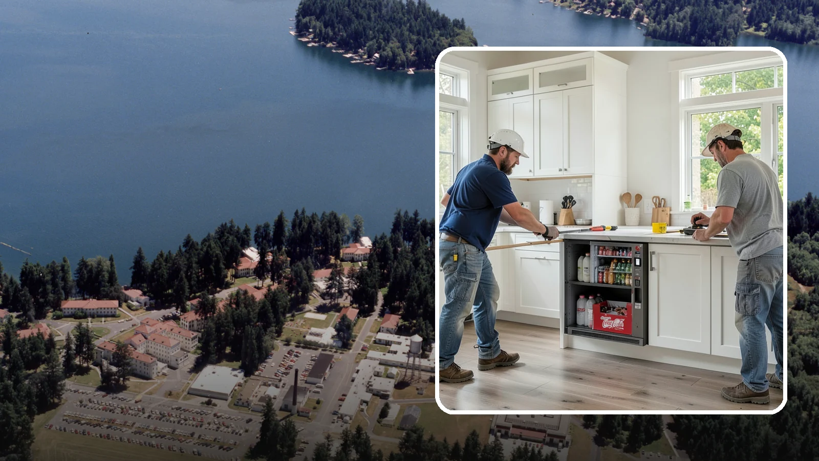 Beverage Station Installation in Lakewood, Pierce County, WA - Creating a dedicated beverage station with counter space, storage, and often a small sink or fridge for drinks.
