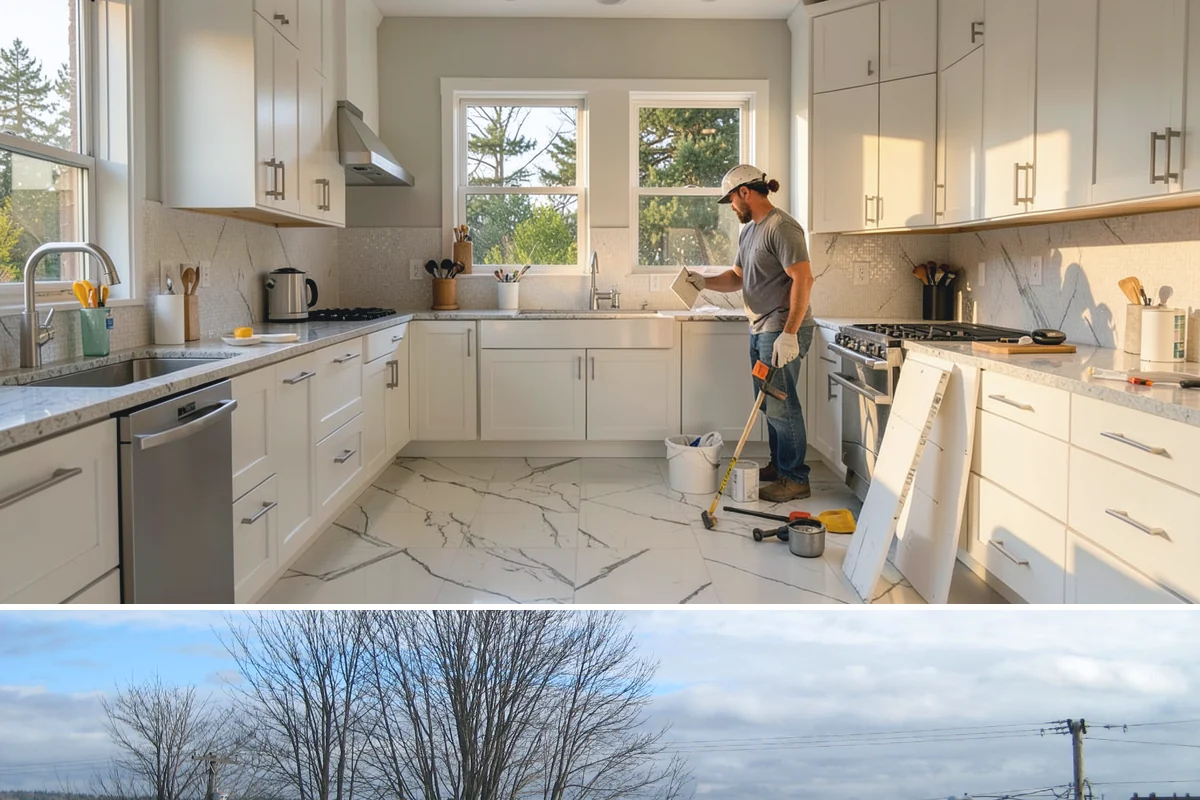 Beverage Station Installation in Langley, Island County, WA - Adding utilities makes spring or an active remodel window the ideal time to build a beverage station.