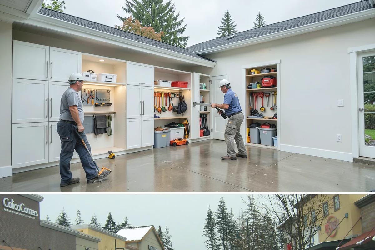 Beverage Station Installation in Mill Creek, Snohomish County, WA - Adding utilities makes spring or an active remodel window the ideal time to build a beverage station.