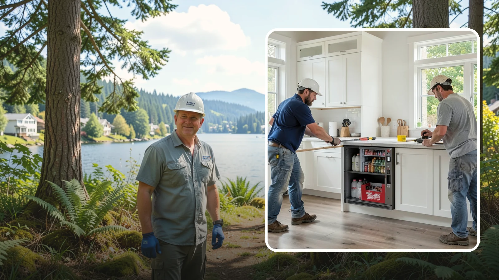 Beverage Station Installation in Milton, King County, WA - Creating a dedicated beverage station with counter space, storage, and often a small sink or fridge for drinks.