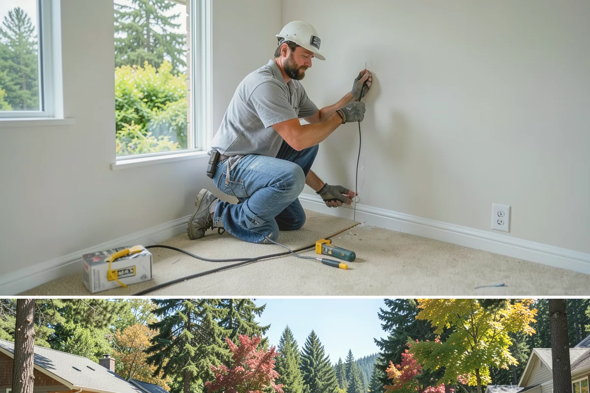 Beverage Station Installation in Orting, Pierce County, WA - Adding utilities makes spring or an active remodel window the ideal time to build a beverage station.