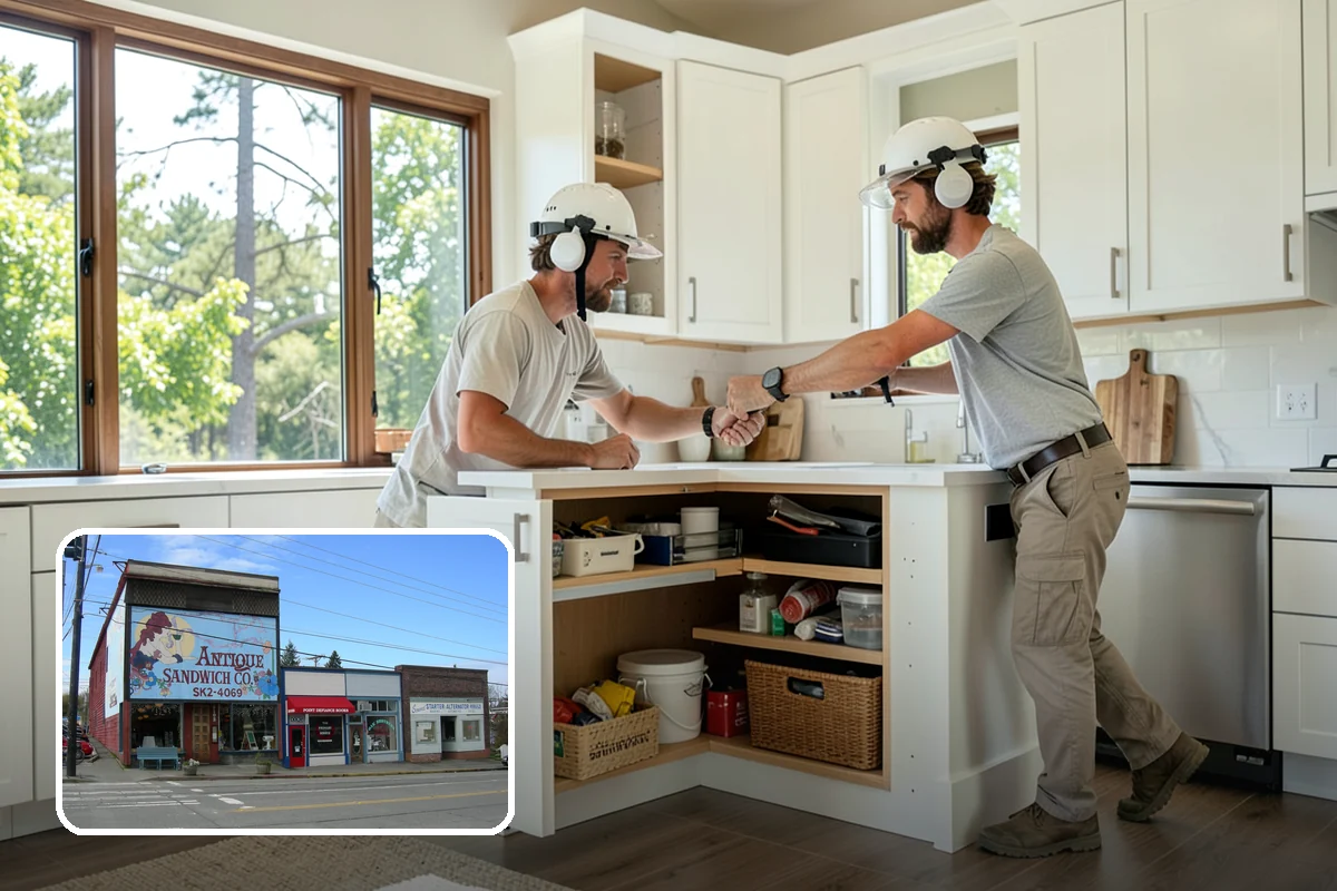 Beverage Station Installation in Ruston, Pierce County, WA - Dedicated space that keeps guests out of the work zone