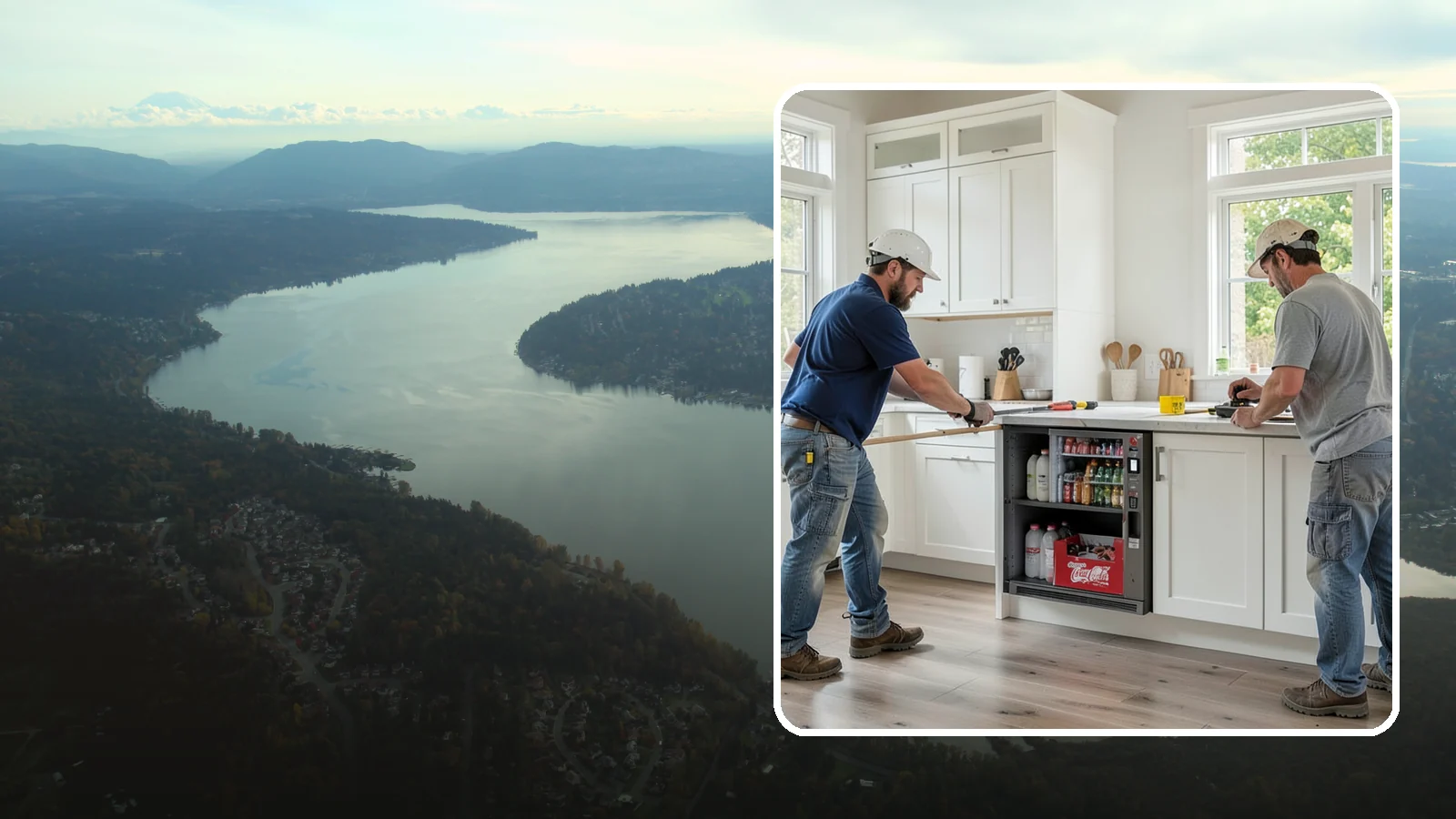 Beverage Station Installation in Sammamish, King County, WA - Creating a dedicated beverage station with counter space, storage, and often a small sink or fridge for drinks.