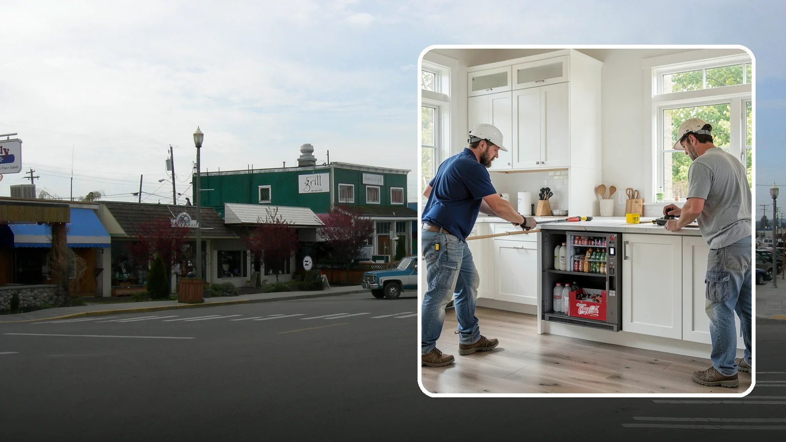 Beverage Station Installation in Stanwood, Snohomish County, WA - Creating a dedicated beverage station with counter space, storage, and often a small sink or fridge for drinks.