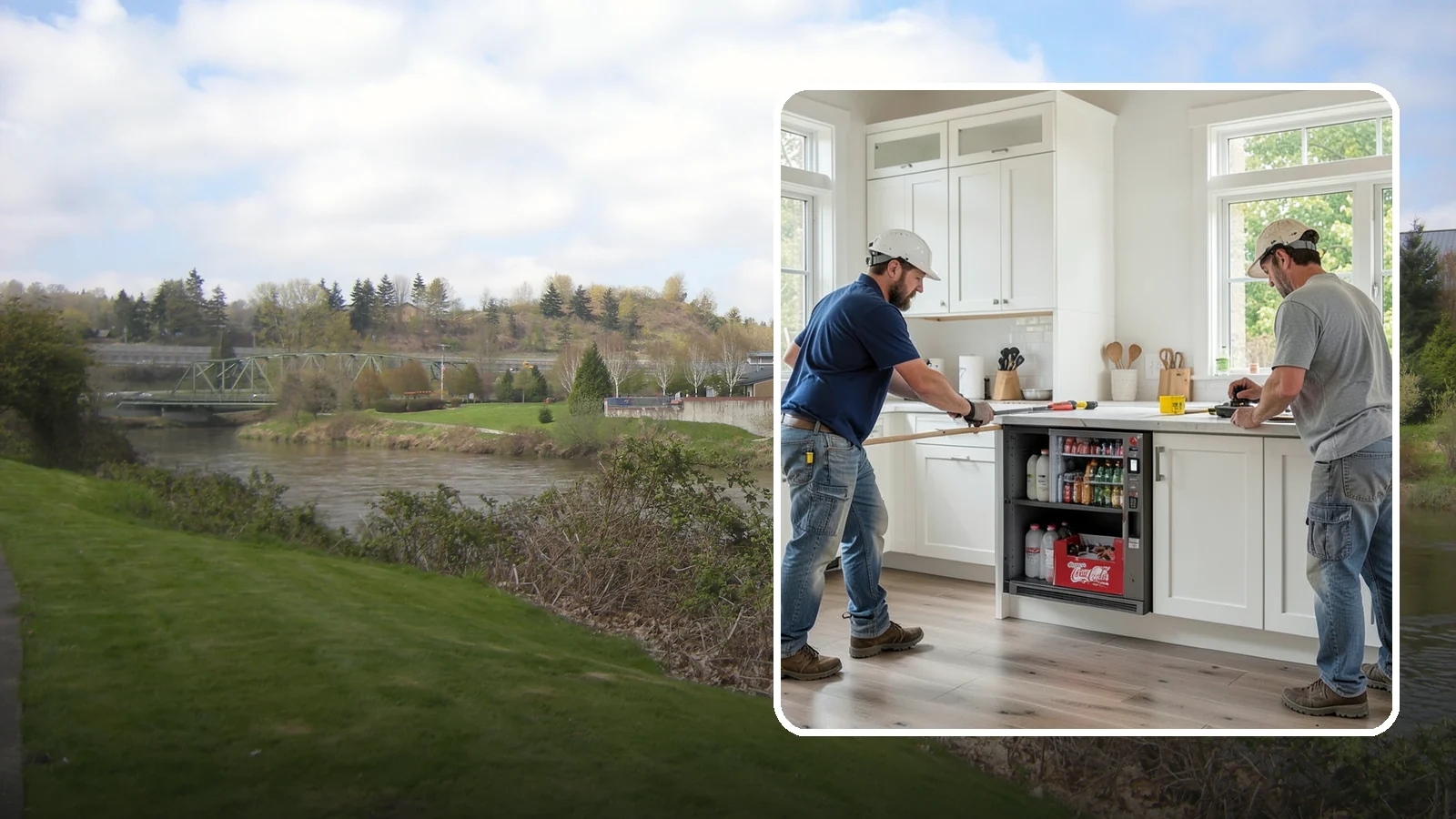 Beverage Station Installation in Tukwila, King County, WA - Creating a dedicated beverage station with counter space, storage, and often a small sink or fridge for drinks.