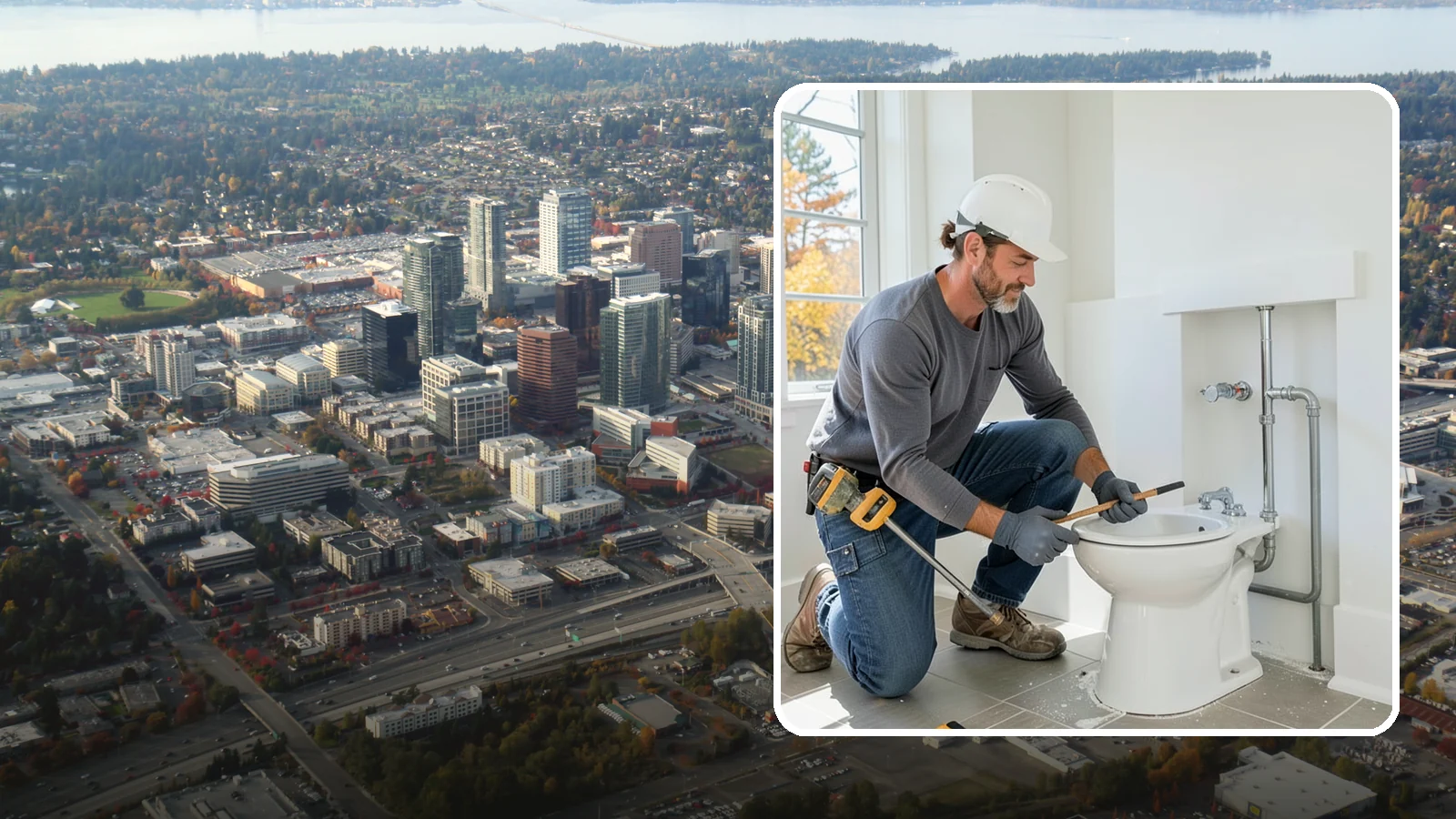 Bidet Installation in Bellevue, King County, WA - A bidet installation adds a hygienic, water-based cleansing fixture to your bathroom.