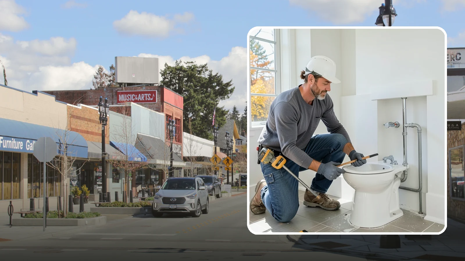 Bidet Installation in Bothell, King County, WA - A bidet installation adds a hygienic, water-based cleansing fixture to your bathroom.