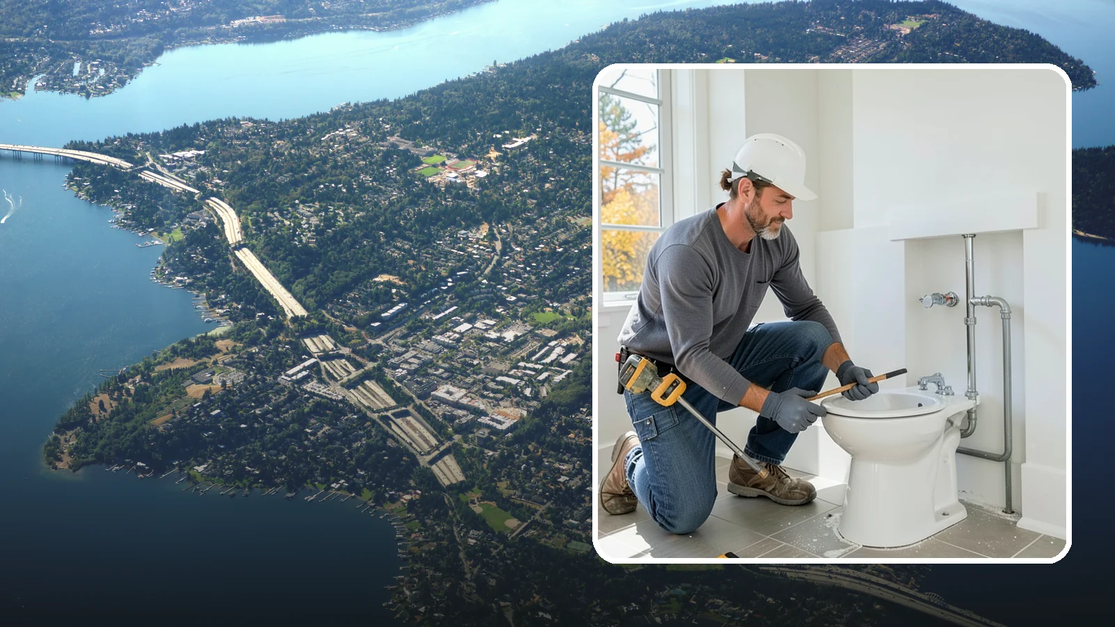 Bidet Installation in Mercer Island, King County, WA - A bidet installation adds a hygienic, water-based cleansing fixture to your bathroom.