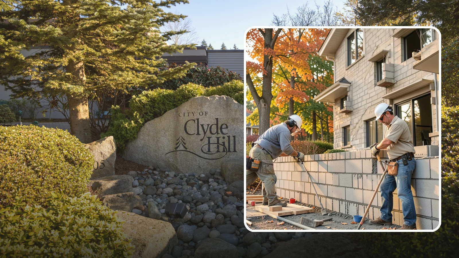 Block Masonry in Clyde Hill, King County, WA - Structural concrete block construction for walls and foundations engineered for strength and seismic performance.