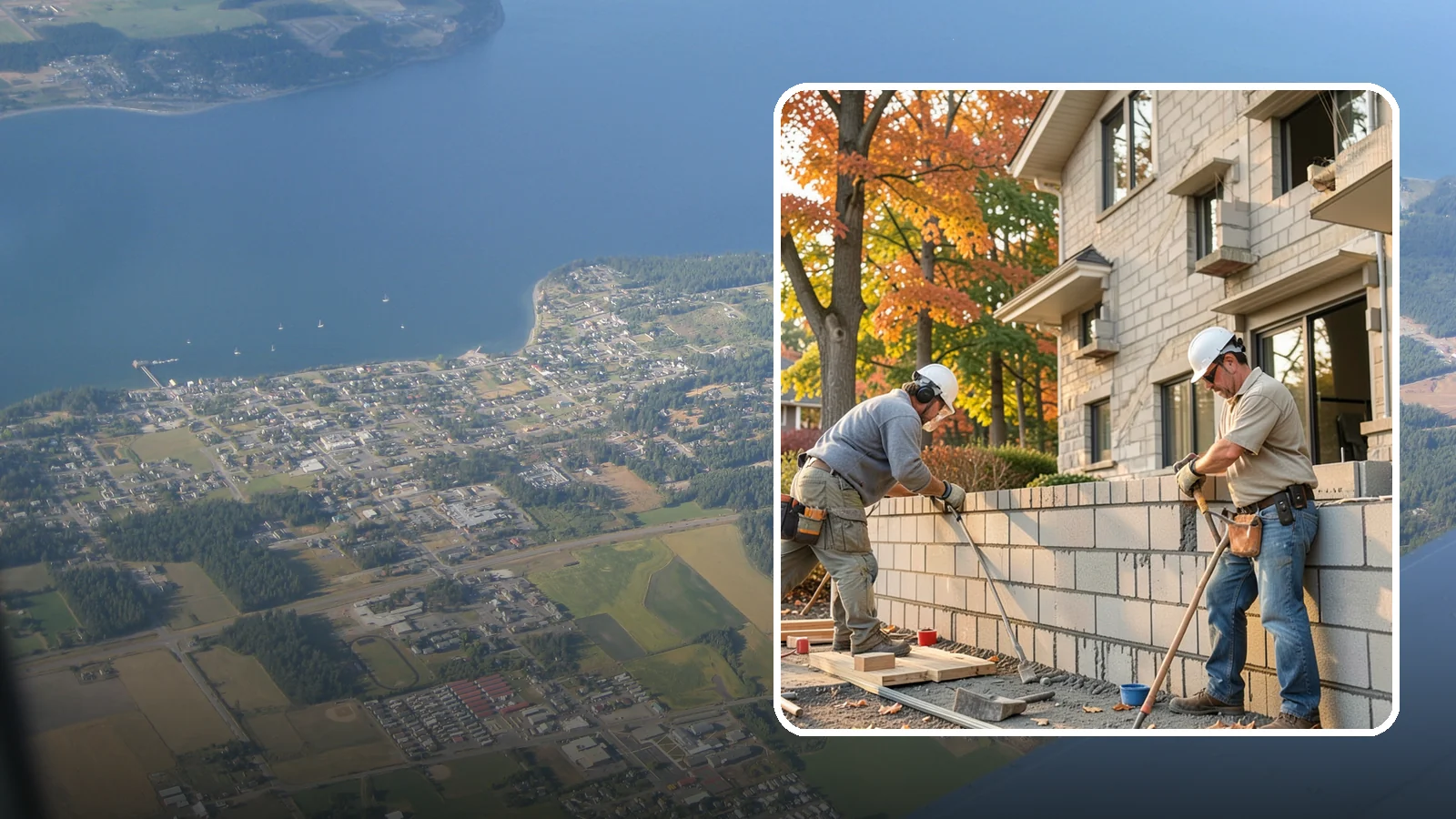 Block Masonry in Coupeville, Island County, WA - Structural concrete block construction for walls and foundations engineered for strength and seismic performance.
