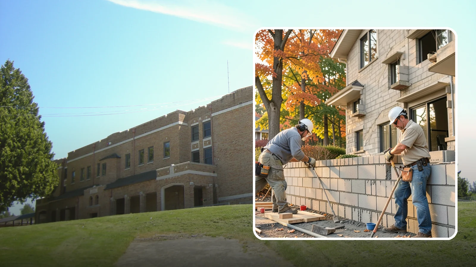 Block Masonry in Maple Valley, King County, WA - Structural concrete block construction for walls and foundations engineered for strength and seismic performance.
