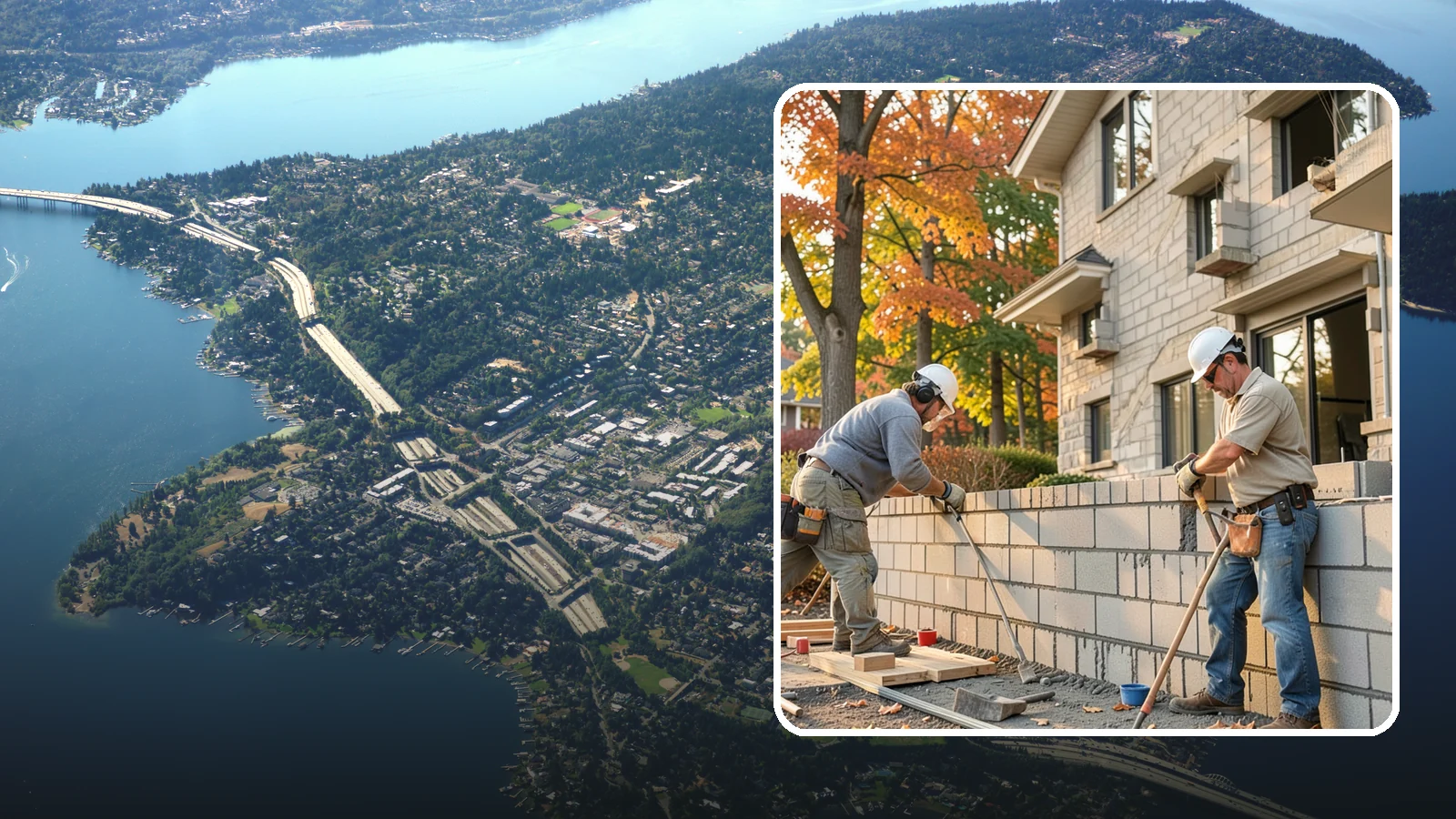 Block Masonry in Mercer Island, King County, WA - Structural concrete block construction for walls and foundations engineered for strength and seismic performance.