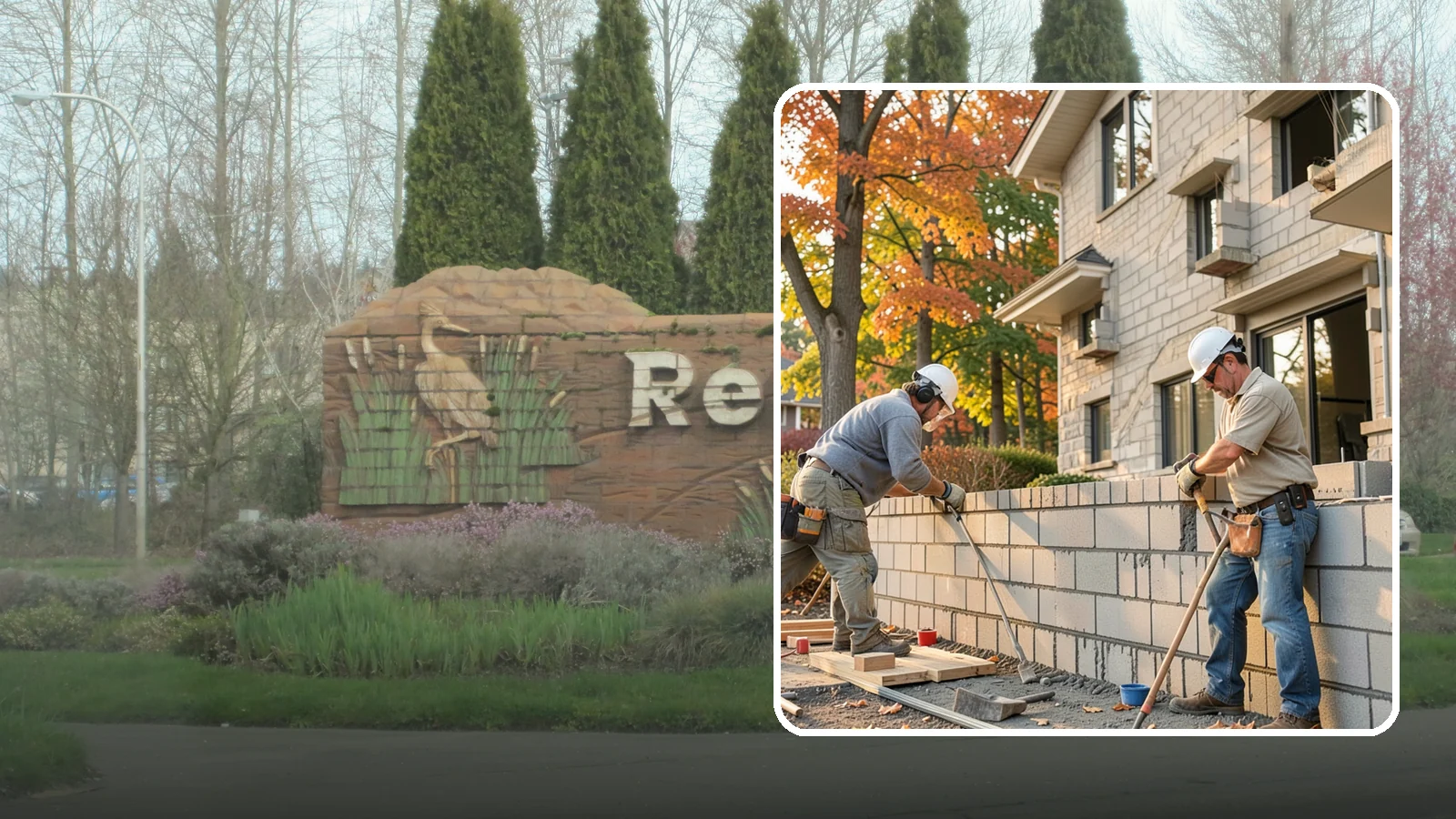 Block Masonry in Renton, King County, WA - Structural concrete block construction for walls and foundations engineered for strength and seismic performance.