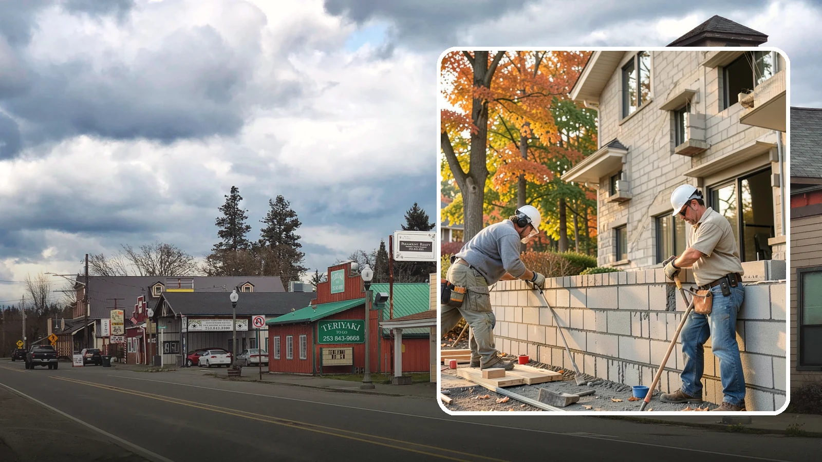 Block Masonry in Roy, Pierce County, WA - Structural concrete block construction for walls and foundations engineered for strength and seismic performance.
